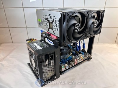 3xGPU AI Workbench ATX Open Frame - Multi Graphics Card Rig for Machine Learning