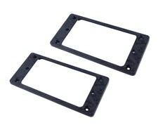 Metal Flat Humbucker Cover, Pickup Mounting Ring Set - Bridge Neck Pickups Frame