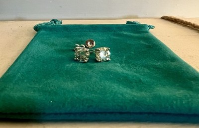 Brand New 1 CT, Moissanite Earrings /Studs