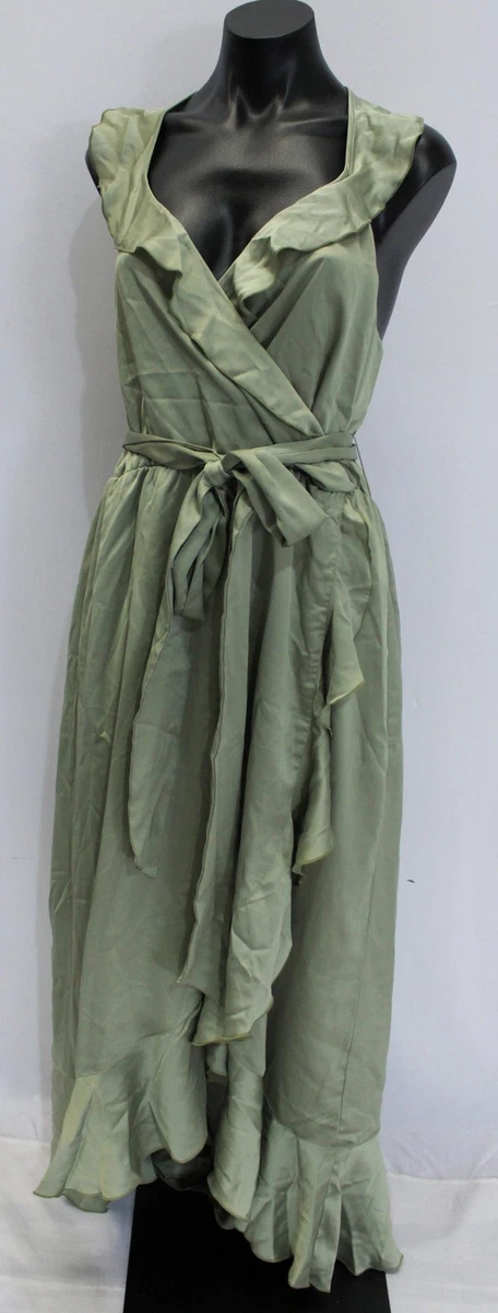 slim fit dress slacks Jasmine Halter Midi Dress ~ Moss Green Crisp – Show Me Your Mumu main image 0