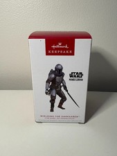 Hallmark Star Wars Mandalorian Wielding The DarkSaber Ornament 2024 NEW