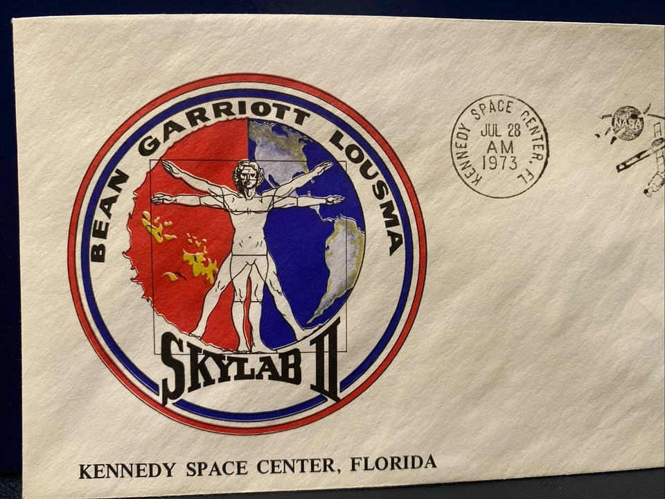SKYLAB 3 (MANNED SKYLAB II) LAUNCH KSC 28 JUL 1973 PATCH CACHET AS PICTURED - Image 2 of 4