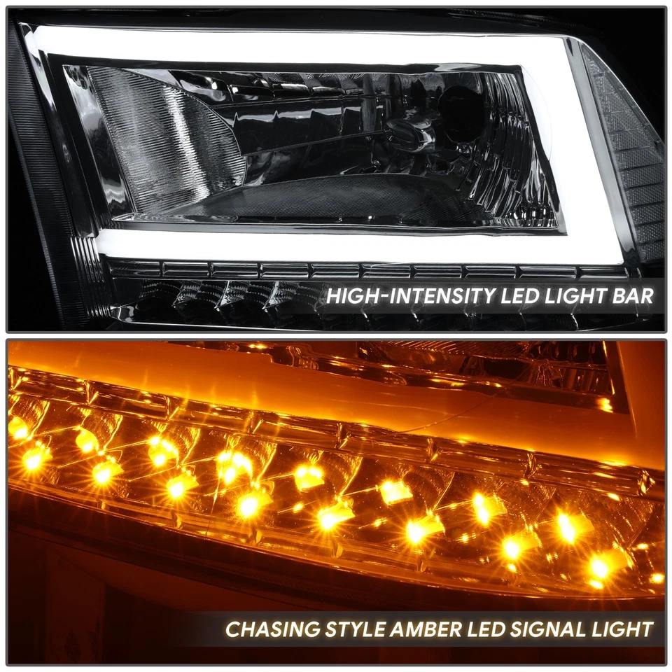 Faros de señal de giro secuencial C-LED DRL cromados/claros RAM 1500 2009-2014 Foto 4 de 4