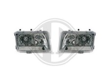 Designscheinwerfer-Set Für Mercedes-Benz W124 Klarglas/Chrom 1985-1993
