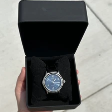 EBEL Watch E9080241 1911 Automatic Blue dial 38mm Mens SS Date 