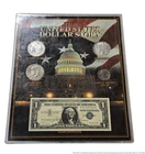 The United States Dollar Story Silver Certificate Morgan Peace Eisenhower Frame