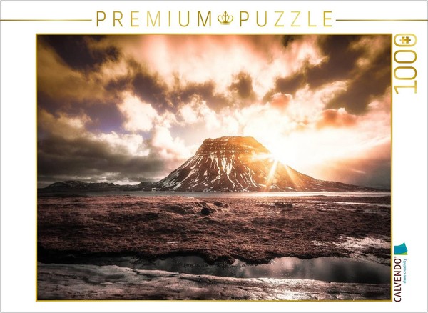Calvendo Puzzle Island - Kirkjufellsfoss | 1000 Teile Lege-GrößE 64 × 48 Cm Foto-image
