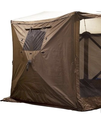 CLAM Quick-Set Screen Hub Tent Wind & Sun Panels, Accessory Only, Brown (2 Pack)