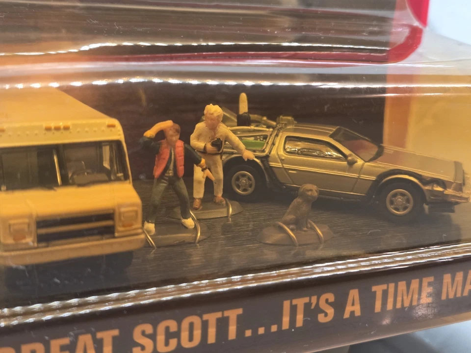 Johnny Lightning Back to the Future Time Machine Diorama Sealed! VHTF - Image 2 of 4