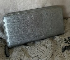 Whistles Silver Leather Wallet Purse