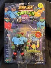 PLAYMATES STAR TREK TEENAGE MUTANT NINJA TURTLES CHIEF MEDICAL OFFICER RAPHAEL