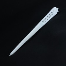 Natural Xiuyan Jade Hairpin Vintage-Inspired Hair Accessory for Women XB07