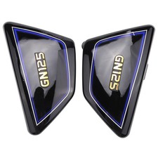 Black Motorcycle Battery Side Cover Frame Side Covers Panels for GN125 GN8471