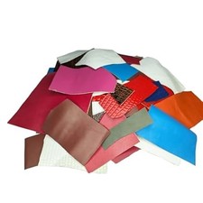Real Cowhide Leather Scraps  Assorted Remnants for Crafts  Repairs 0.5 lb 