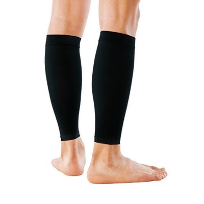 Zamst Bodymate Calf Support (Slim Type) For General Sports (Pair) Size M, Black_