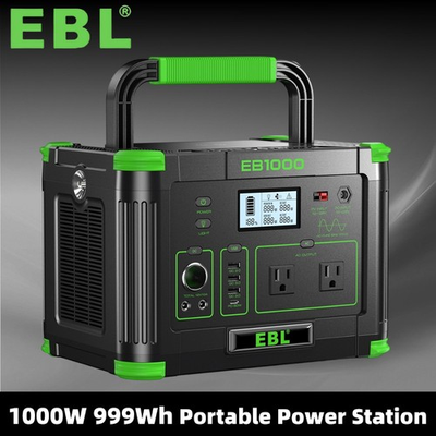 #ad EBL 1000W 999Wh LiFePO4 Lithium Battery Portable Power Station Power Sup⁣ply $239.99