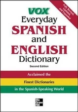 VOX EVERYDAY SPANISH AND ENGLISH DICTIONARY (VOX - Hardcover Excellent Condition