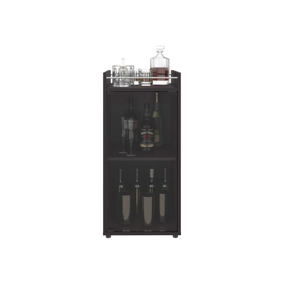 Black Minibar Cabinet Lampeter | Living Room Furniture - Image 2 of 4