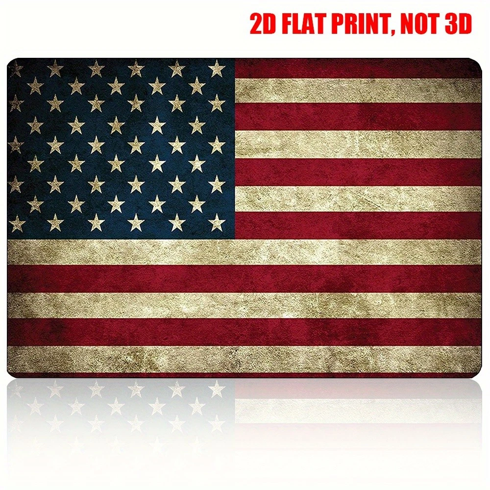 Hostye - Insegna In Latta Vintage USAF, Aquila Con Razzo Su Bandiera Americana, Decorazione Da Parete Per Bar E Garage 20x30cm