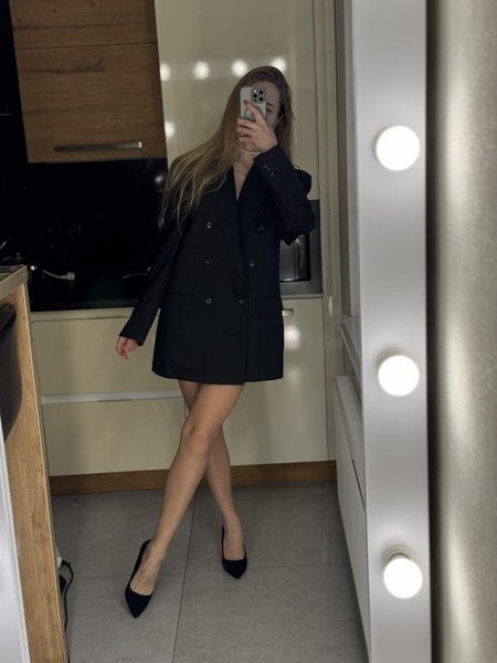 Women Gino Rossi Blazer Grey Wool S