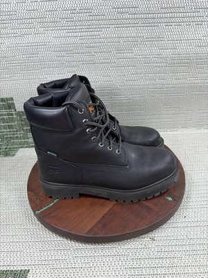 Timberland Pro Boot Mens Size 11 Wide Direct Attach Steel Toe Work Black Leather