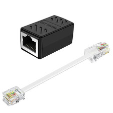 RJ11 to RJ45 Adapter with Cable for Landline Telephone Service