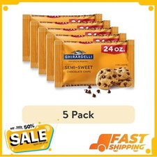  5 pack GHIRARDELLI Semi-Sweet Chocolate Premium Baking Chips Chocolate Chips