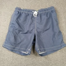 Old Navy Swim Trunks Board Shorts Blue Drawstring Men's Size L Large Mesh Lined