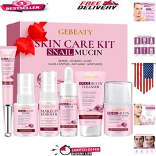 Radiant Skincare Set: 6-Pc Korean Snail Mucin Essentials for Anti-Aging