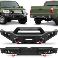 Front Rear Bumper For 2000-2006 Toyota Tundra Offroad With Led Lights D-rings