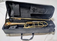 GETZEN 3047AFR Tenor Bass Trombone Professional Model Used With Semi Hard Case