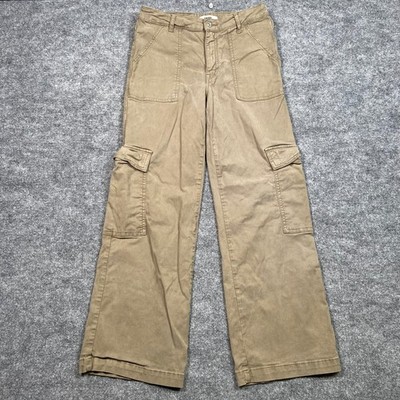 Mavi Alva High-Rise Straight Cargo Pants Khaki Tan Women 27/30 M1010450-84874