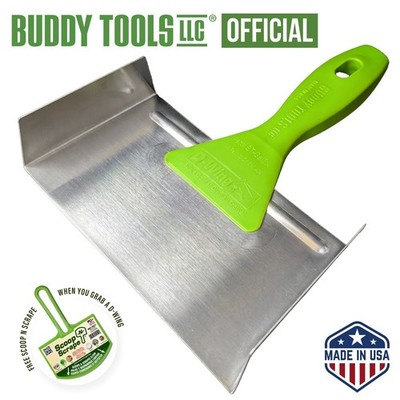 Buddy Tools D-Wing Corner Trowel   7.5  Stainless Steel for Inside Corners - NEW