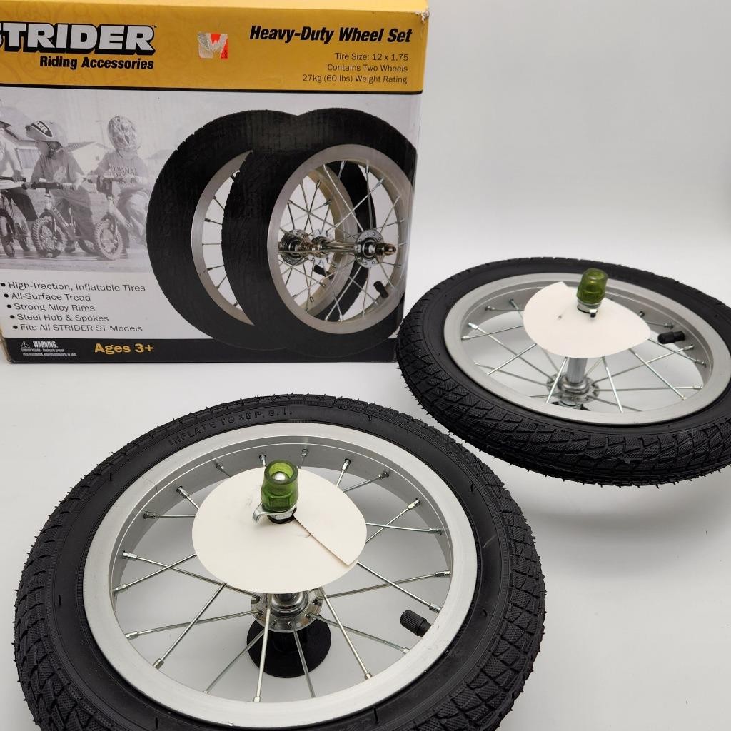 Strider Heavy Duty Wheel Set 12 x 1.75 Alloy for No-Pedal Ba
