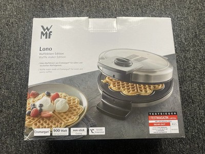 WMF Lono Edition chromargan/ matt  ,  Waffeleisen Herzform, stufenlos regelbar