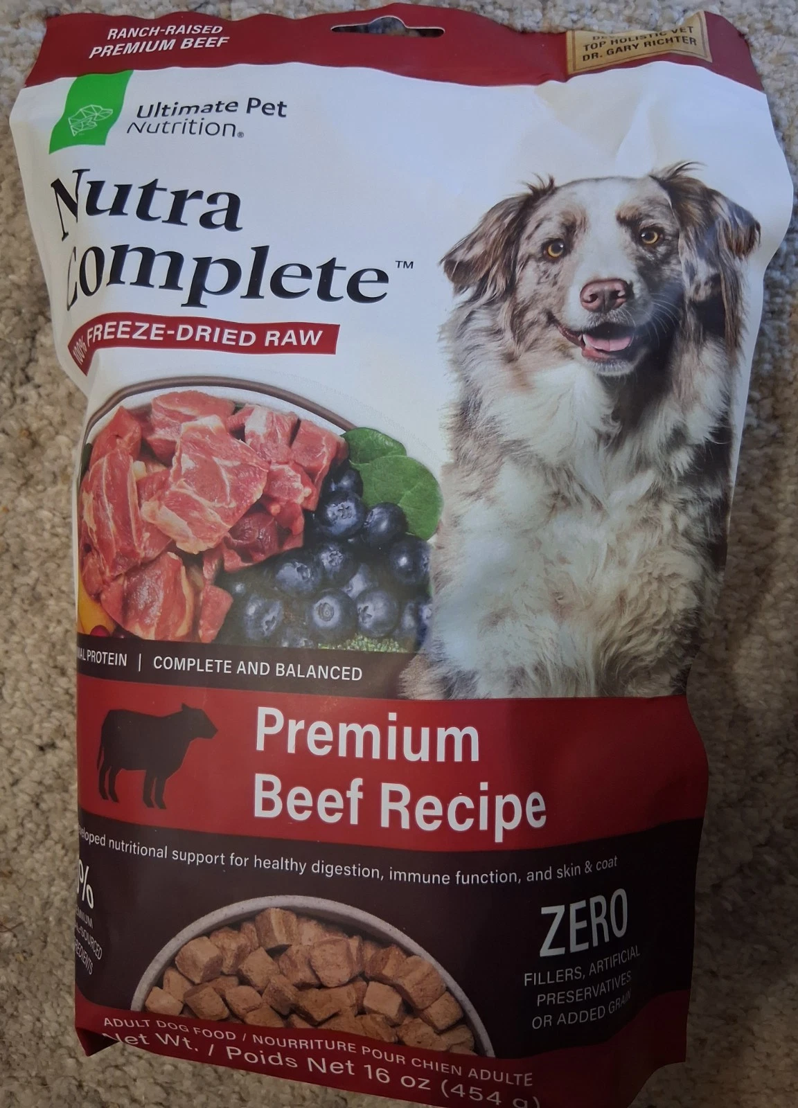 Nutra Complete, 100% Freeze Dried Veterinarian Formulated Raw Dog Food 16 oz