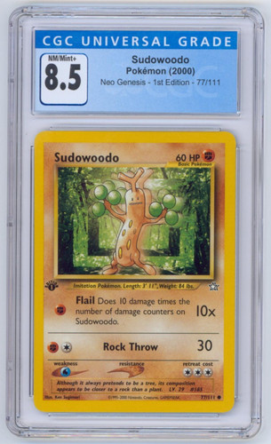 Sudowoodo (1st Edition) graded CGC 8.5 for sale on eBay