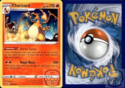 Charizard 025/185 R Vivid Voltage Pokemon NM/M | eBay