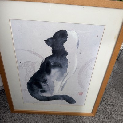 Dehong Chen Zitternde  Katze sign. Limitiert