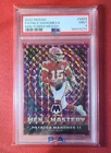 2022 Panini Mosaic Men of Mastery Patrick Mahomes Purple Mosaic Prizm /49 PSA 9