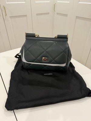 Dolce & Gabbana Sicily Tasche dunkelgrün ungebraucht