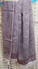 VERSACE Wool Scarf In Taupe - BNWT