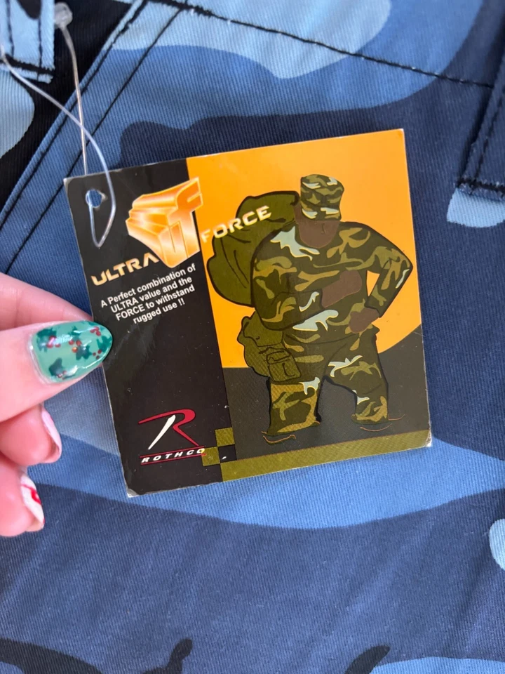 Pantalones Cortos de Carga Rothco Para Hombre Azul Ejército Camuflados Militar Talla Mediana 31-35 pulgadas Foto 4 de 4