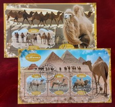 GABON Africa 2020 CTO Camels Dromedaries Souvenir Sheets Non-Postal Superb 839