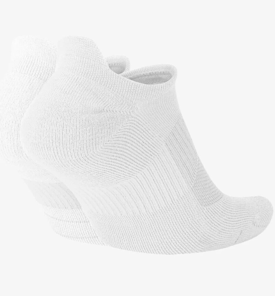 New Nike Running Multiplier NoShow Socks (2 Pairs) SX7554100 Mens