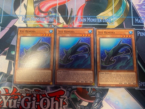 Yu-Gi-Oh! Xyz Remora LED9-EN009 Common 1st Edition English NM Playset x3