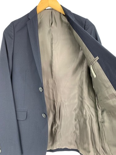 Boys Youth Size 18 Navy Blazer Nordstrom 2 Button Double Vent Jacket 1602 New - Picture 5 of 7