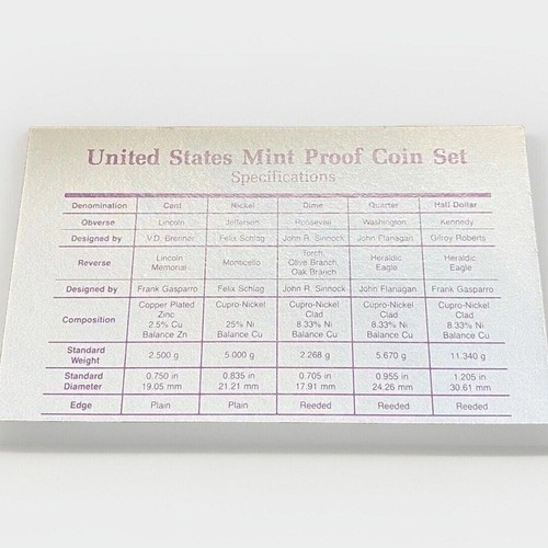 United States Mint Proof Set 1969-1971-1983-1984-1989-1990 Pack Of Six - Picture 14 of 18