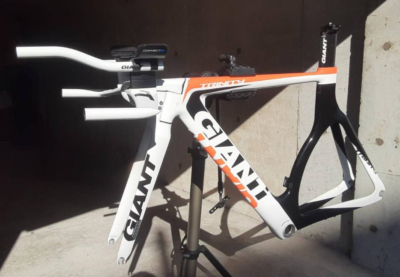 TTバイク GIANT TRINITY ADVANCED SL フレームセット Giant TRINITY ADVANCED SL TT Bike Frame Set Rare Scratched No Box