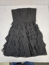 white house Black market Strapless aline black  Cocktail Dress 6